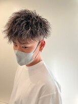 ビーテックバイゼン 山科店(B-TECH by Zen)&nbsp;ツーブロック短髪モテるスーツ束感メッシュシークレットパーマ