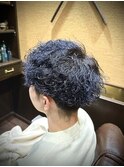 ブリーチパーマ メンズカラー マッシュパーマ 仙台