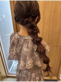 編みおろしヘアアレンジ【浴衣ヘアアレンジ】
