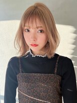 アグ ヘアー ラクエ 二戸店(Agu hair laque) 《Agu hair》無造作でも可愛い♪甘すぎないハイトーンボブ