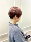 ブリーチカラー/ダブルカラー/ピンクカラー/マッシュショート
