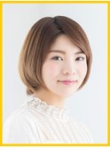 ナチュラルツヤショート/20代・30代・40代/明るめの白髪染め