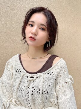 ムク(MUKU) 前髪なしボブスタイル