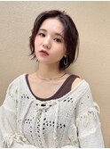 前髪なしボブスタイル