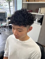 エイト(AITE)&nbsp;カルマパーマ/ベリーショート/ダークアッシュ/ニュアンスパーマ