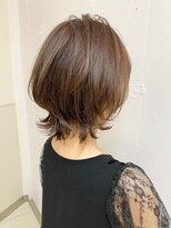 ダブルトーキョー シブヤ(W-TOKYO SHIBUYA)&nbsp;シースルーネオウルフ×ハイライトボブウルフ　ウルフカット