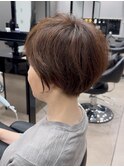 40代50代60代白髪マッシュショートボブ大人美人くびれ髪質改善