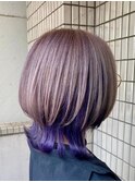 インナーカラー/ラベージュ/グレージュ/ウルフカット池袋美容室