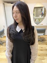 【smuk/釣部宥依】ロングレイヤー/透明感グレージュ