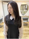 【smuk/釣部宥依】ロングレイヤー/透明感グレージュ