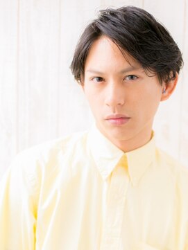 メンズヘア ビーセカンド 草加店(MENS HAIR B-2) 王道センターパート社会人スマートマッシュY草加