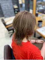 ラウル(Laulu)&nbsp;くびれヘア/アプリコットオレンジ/ハイライトカラー/佐倉