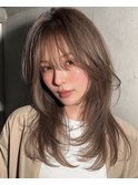 新宿駅/前髪カット/韓国/レイヤーカット/顔周り/酸性ストレート