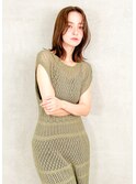 20代30代40代ナチュラルモテ髪ヘア小顔ミディアムレイヤー