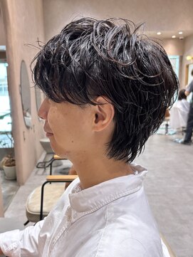 ガーデンヨコハマエスト(GARDEN YOKOHAMA est) ショート　ニュアンスパーマ　刈り上げセンターパート
