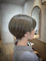 アロマ ヘアー ルーム 新宿3号店(AROMA hair room)&nbsp;ショートボブ/丸みボブ/ニュアンスベージュ