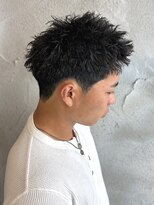 ニアウ 高崎店(Niau)&nbsp;メンズツイストスパイラルパーマスパイキーショート群馬高崎