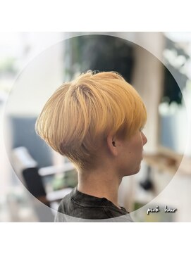 ピヴォヘアー(pivo hair) メンズカット　マッシュ　ブリーチ