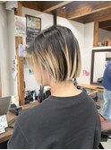 ボブ×グラデーション