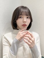ロンド レグリーズ 立川(Lond leglise)&nbsp;オリーブグレー/ボブ/顔周り/小顔/レイヤー/髪質改善/縮毛矯正