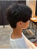 千葉駅MEN’S/波巻きツイストスパイラル/刈り上げセンターパート