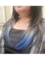 ヘアサロン レリー(hair salon relie)&nbsp;インナーカラーシルバーブルー×レイヤーカット★
