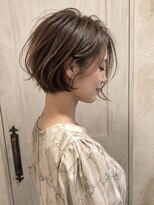 ヘアーリゾートガーデン 南林間店(Hair Resort Garden)&nbsp;ショート×ブリーチハイライト｜立体感グレージュカラー