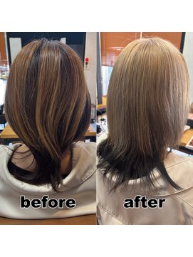 モンド ヘアクリエーション 西田店(monde hair creation) 【monde】before × after × 髪質改善