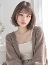 ソルナ 西宮(SOLUNA)&nbsp;暗めモカグレージュ大人ボブ