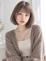 ソルナ 西宮(SOLUNA) 暗めモカグレージュ大人ボブ