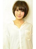 黒髪で上品にショート。やさしい印象に♪