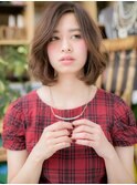 *+COVER HAIR+*…立体カールの小顔見せミディb!