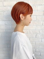 ラパンセ ブルー(LA PENSEE BLEU)&nbsp;【LA PENSEE】マニッシュエッジショート オレンジ　小顔　個性的