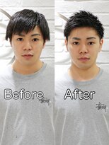 ヨシザワインク プレミアム 横浜 桜木町店(YOSHIZAWA Inc. PREMIUM)&nbsp;【ヨシザワ横浜】ビフォーアフター爽やかツーブロック刈り上げ