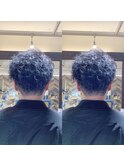 ツイストスパイラルパーマ　ツイストパーマ　短髪　メンズ