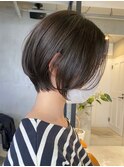 ナチュラルボブミニボブ前下がりボブ黒髪ショートボブ20代30代