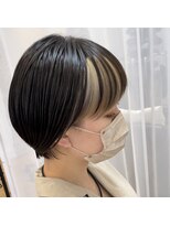 ウィロー(WILLOW)&nbsp;【WILLOW京橋】顔周りインナーカラー×ショートヘア（小玉泰基）