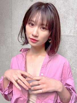 オーブ ヘアー ジン 松阪店(AUBE HAIR jin) 20代・30代_面長解消ボブ