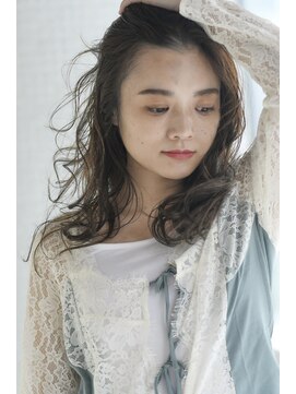 エアー 銀座タワー(AIR) 【かきあげ前髪　ふんわりロング】　藤本麻衣