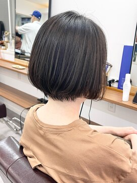 ランプ(Lamp) 【白髪染め可】ボブショート ビフォアー＆アフター/白髪ぼかし