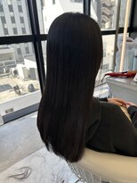 ロンドルーチェ 心斎橋(Lond luce)&nbsp;ダークアッシュ/ミディアムレイヤーカット［髪質改善/縮毛矯正］