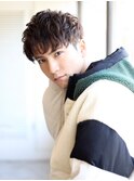 MEN'SHAIRアッシュブラックベリーショート
