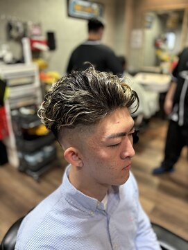 グロウヘアワークス(grow hair works) メッシュ×パーマ