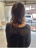 グラデーションカラー/ウルフカット/ウルフパーマ/20代/30代