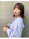 髪質改善＊アッシュブラックインナーカラーボブ＊【Zina南草津】