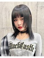 ヌル 原宿店(Null)&nbsp;ウルフ［ウルフカット/ウルフ/デザインカラー/ルーツカラー］