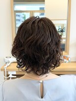 クラップス オル 金沢八景(CLAPS Ore)&nbsp;ミルクティーベージュダブルカラーケアミディアムボブパーマ