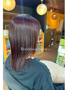 ミルクティ 古民家店(Milktea) トステアカラー(ボルドー)