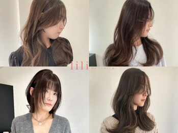 リリ バイ クローバー(lili by CLOVER)の写真/前髪、顔周りは女性にとってファッションの一部！高技術でハイセンスなカット技術でトレンドスタイルに♪