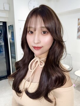 オニキス(ONYX) T08韓国ヘアーレイヤーカットココアブラウンブリーチなし